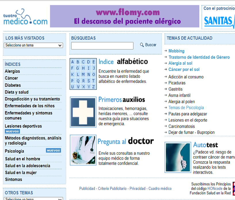 La web en 2005